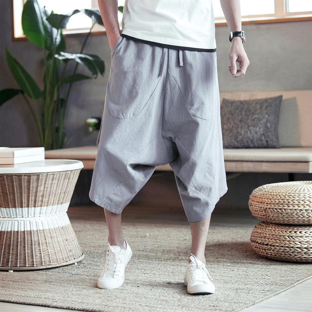 Linen Blend Casual Shorts