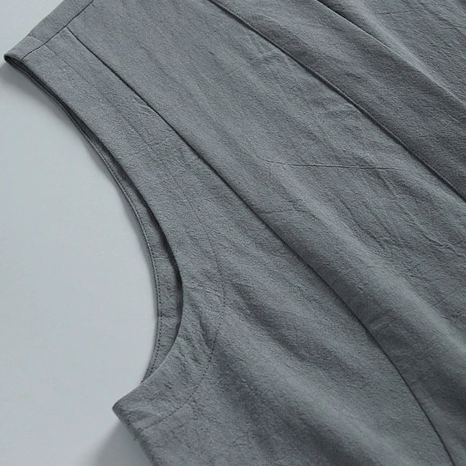 Tang frog-knot closure Vest