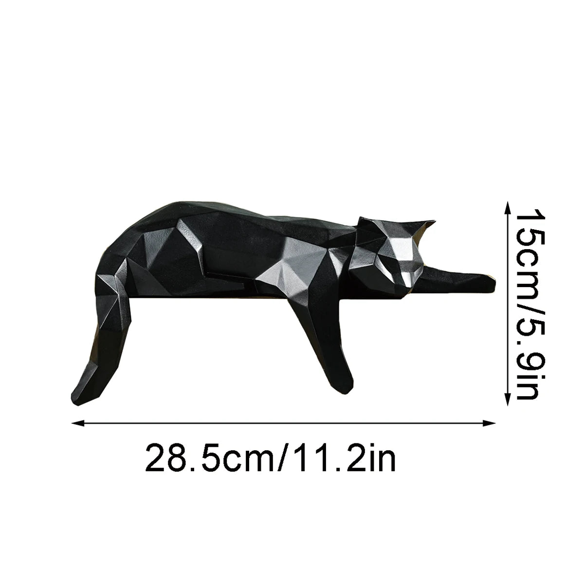 Low-poly Cat Statue