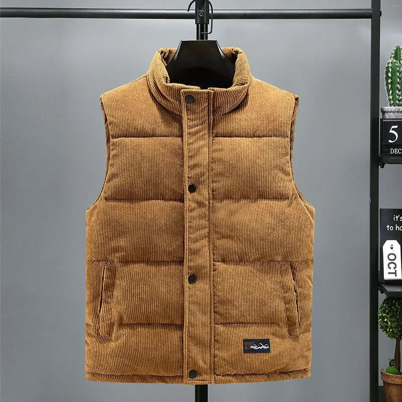 Corduroy Zip Vest