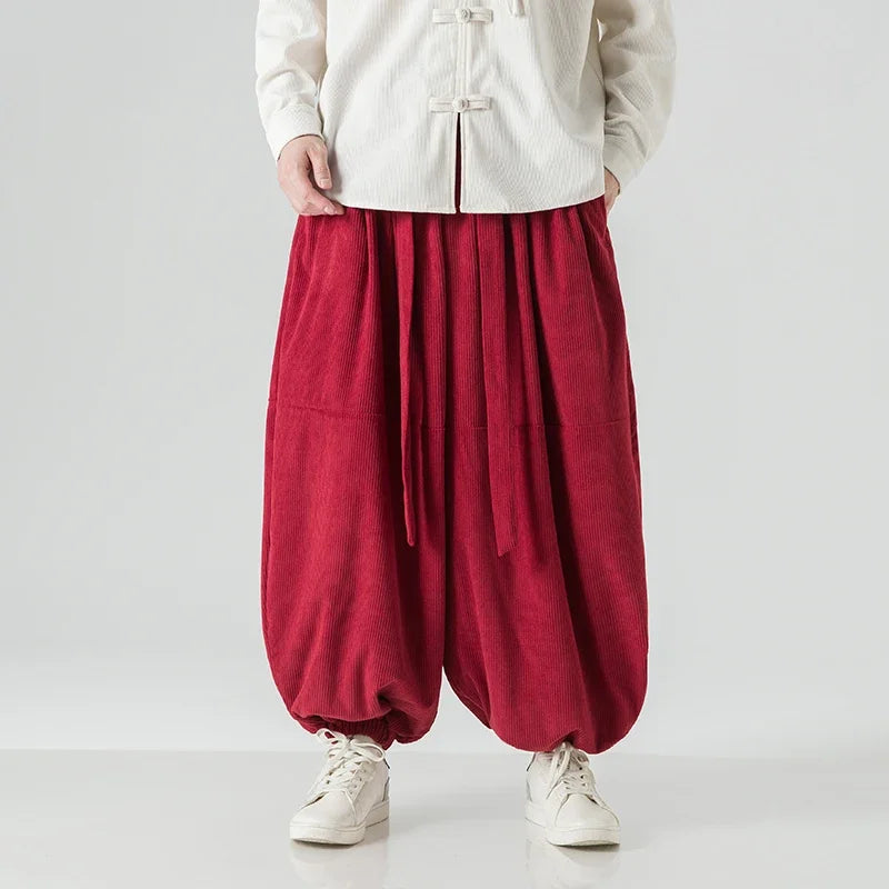Corduroy Balloon Pants