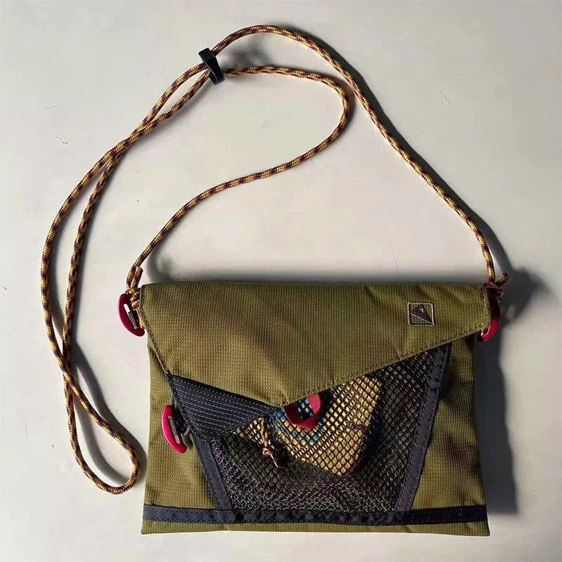 Mesh Pocket Crossbody Bag