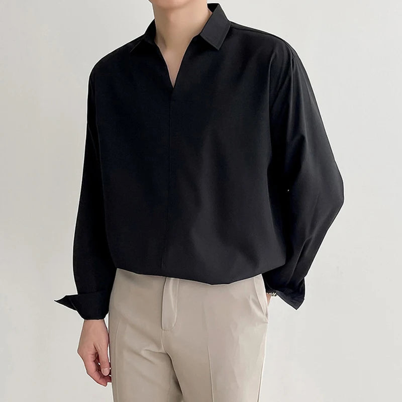 Oversized Korean Button-up