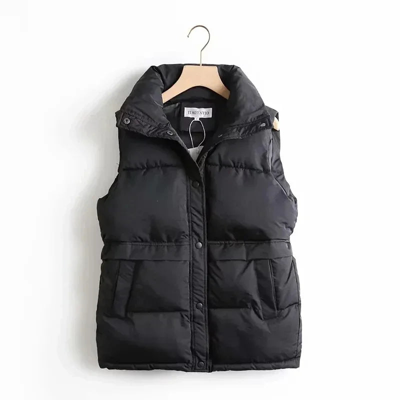 Drawstring Padded Vest