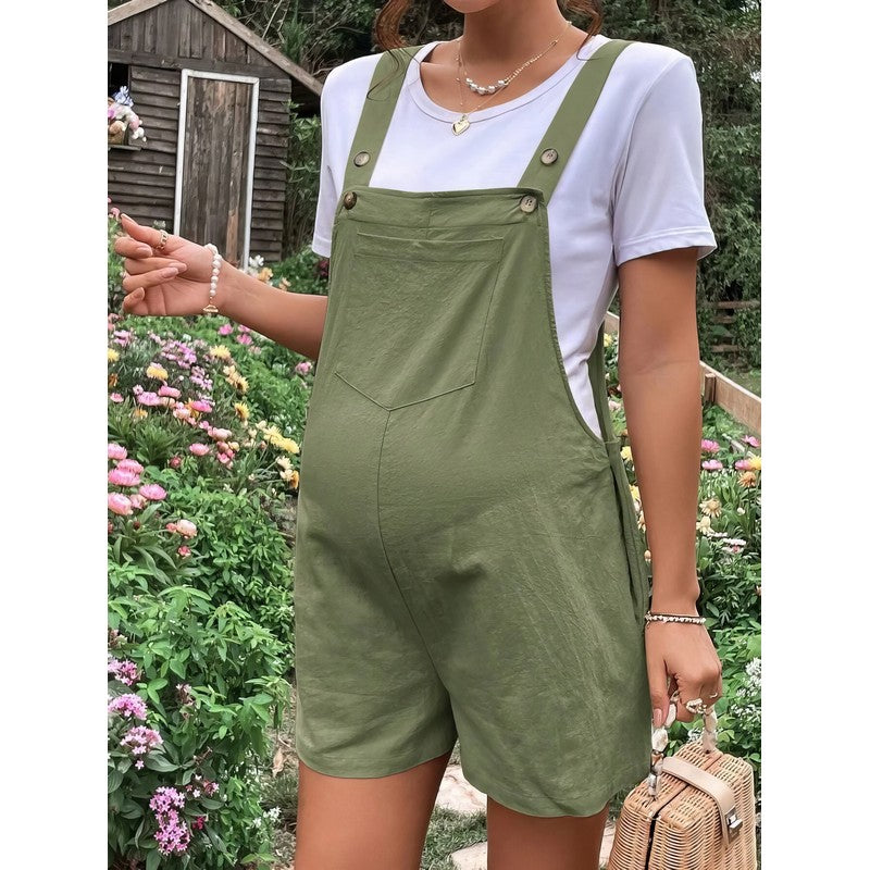 Maternity Linen Romper