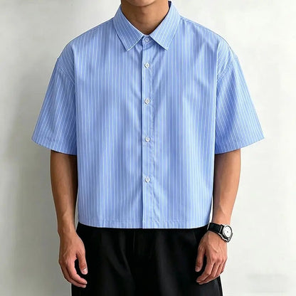 Striped Cropped Shirt
