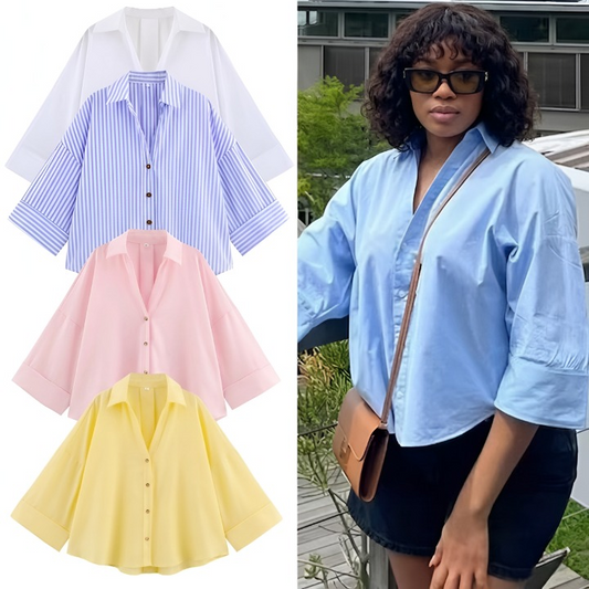 Oversized Cropped Shirt