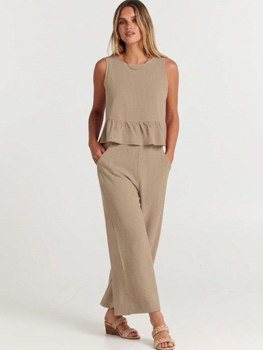 Cotton-linen Two Piece Set