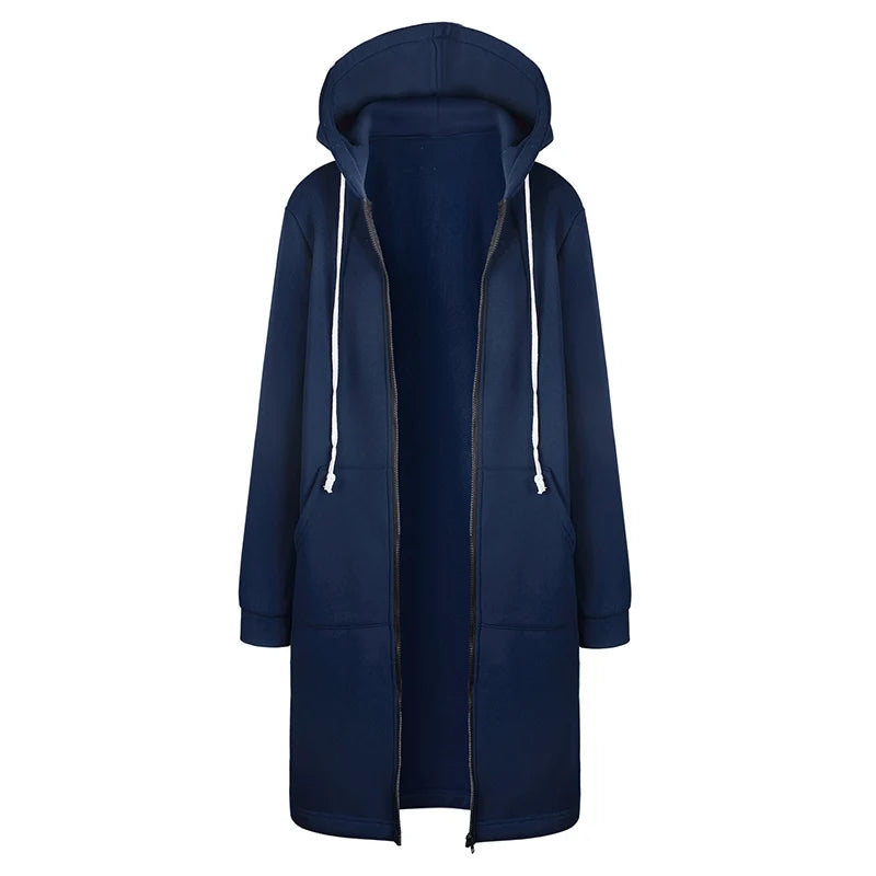 Longline Zip Hoodie