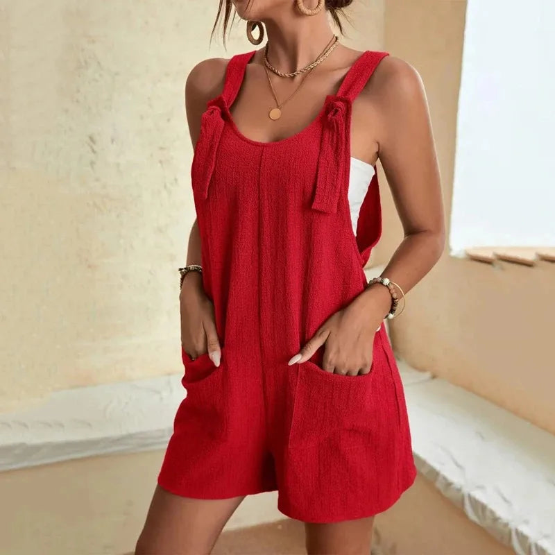 Short Dungaree Romper
