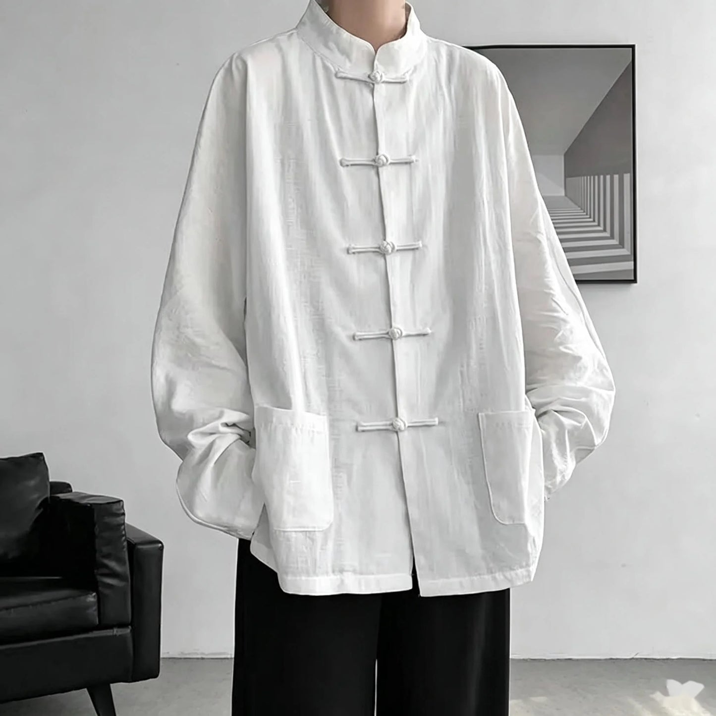 Stand-Collar Shirt