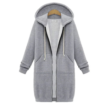 Longline Zip Hoodie