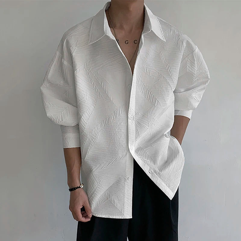 Oversized Leaf Pattern Shirt