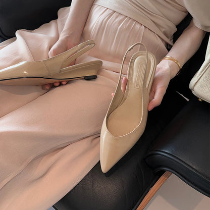 Pointed Toe Slingback Flats