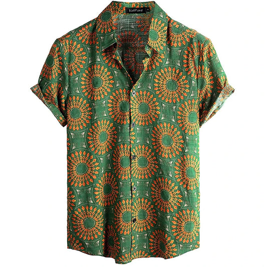 Green Sunburst Shirt