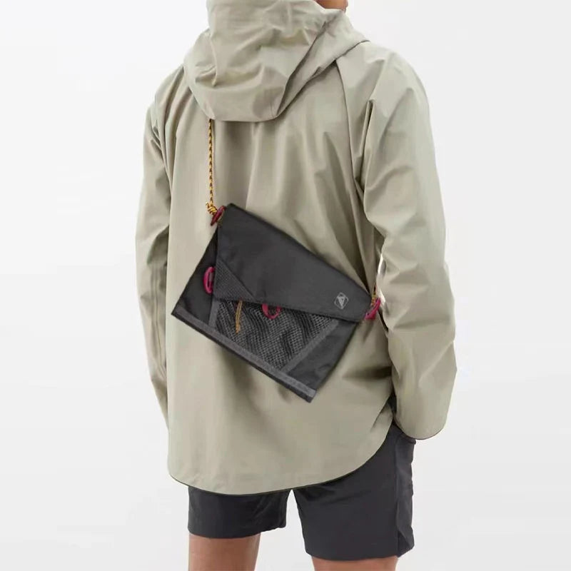 Mesh Pocket Crossbody Bag