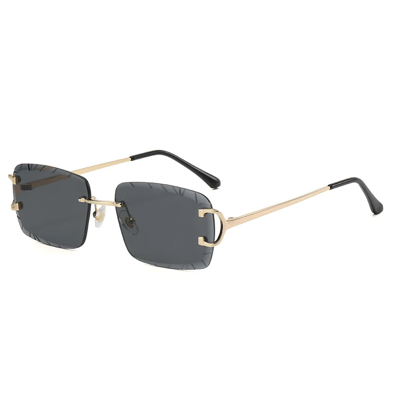Diamond Rimless Sunglasses