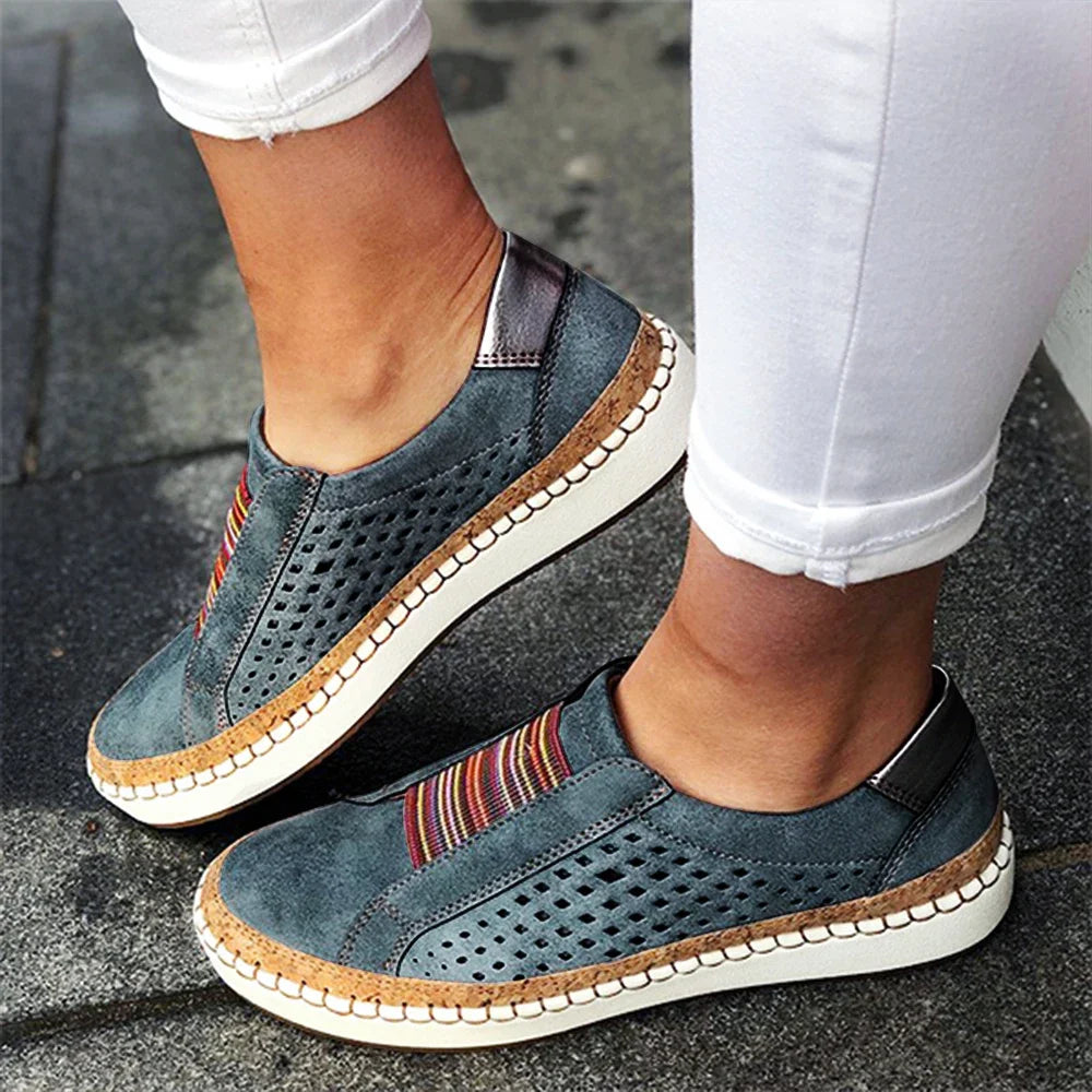 Perforated Slip-On Sneakers