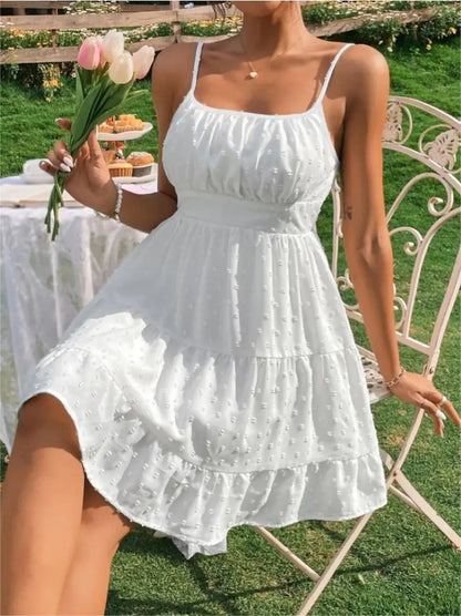 Swiss dot Mini Dress
