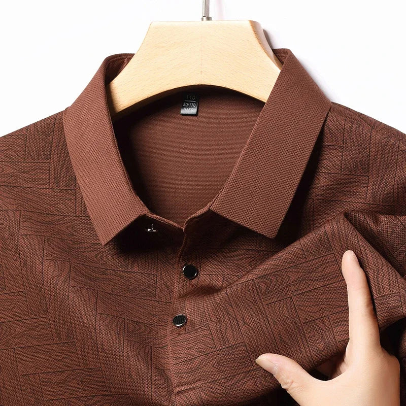 Wood Print Polo