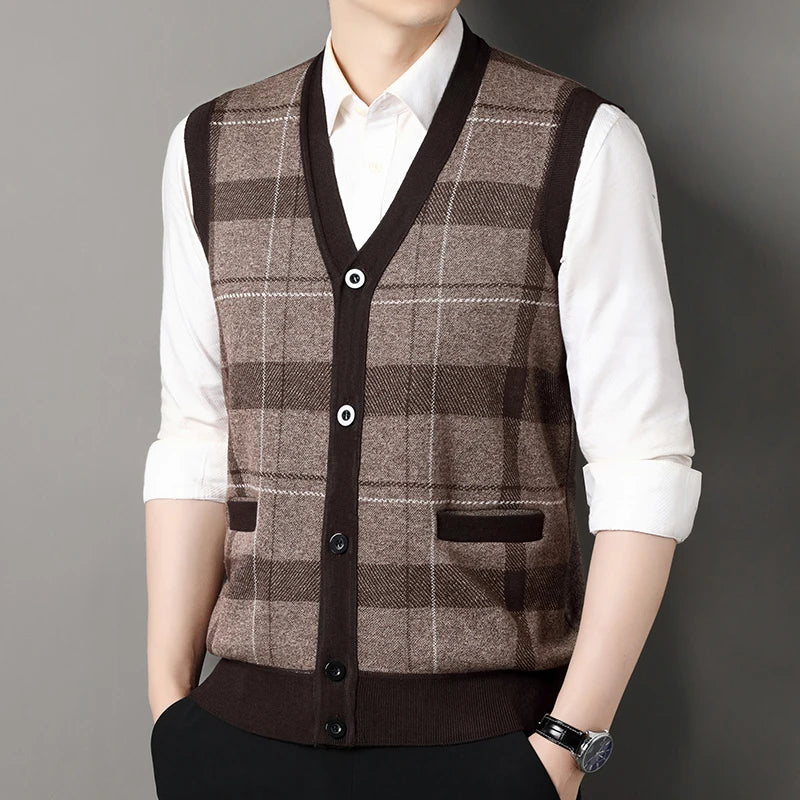 Knit Cardigan Vest