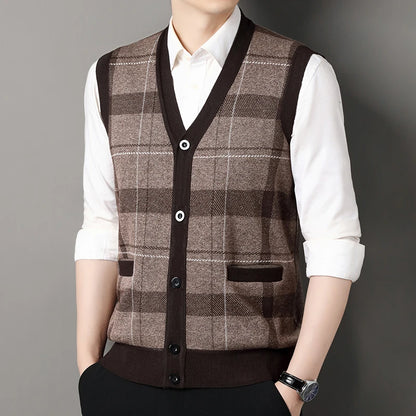 Knit Cardigan Vest