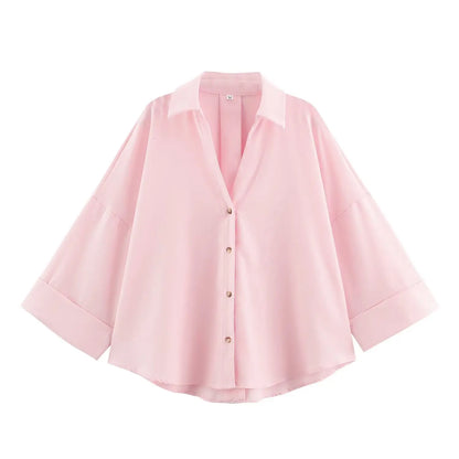 Oversized Cropped Shirt