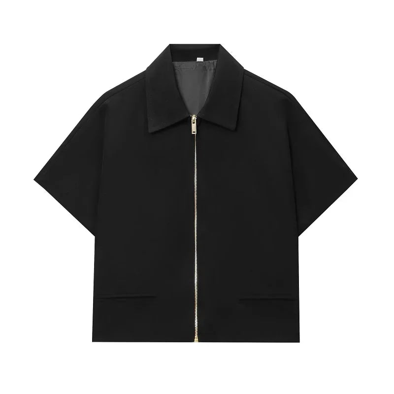 Cropped Short Sleeve Jacket