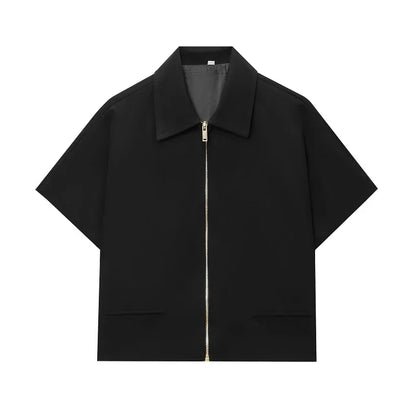 Cropped Short Sleeve Jacket