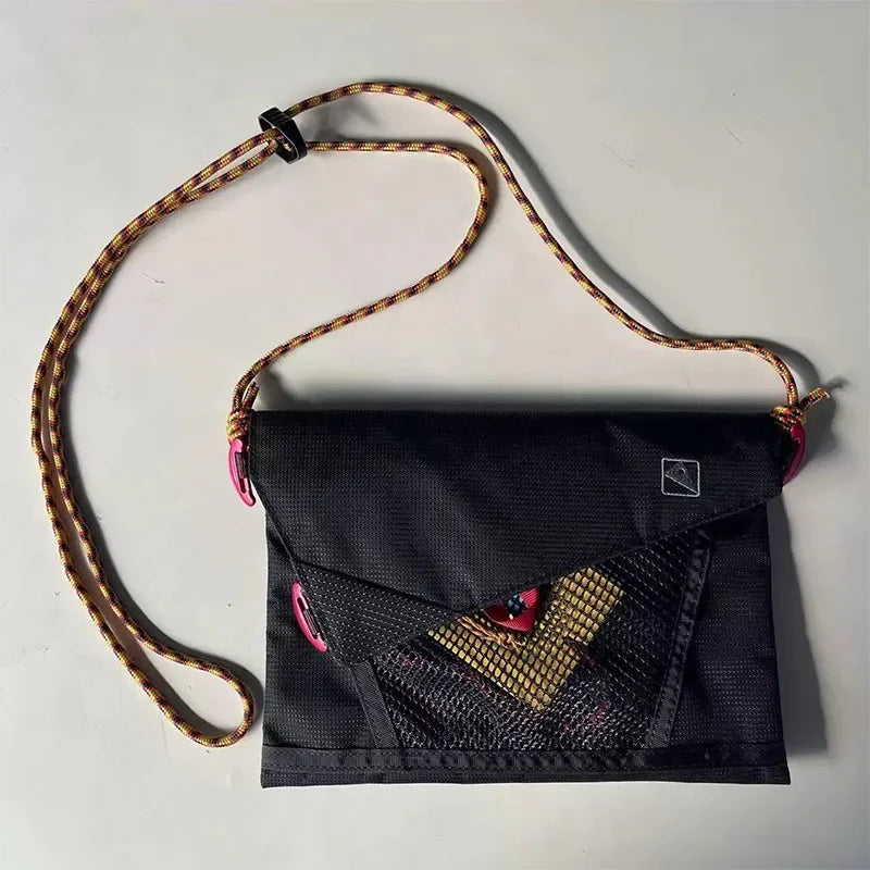 Mesh Pocket Crossbody Bag