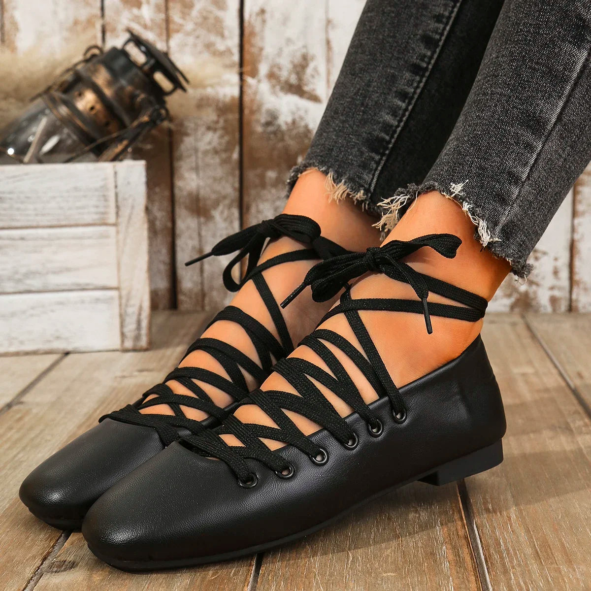 Ankle Strap Flats