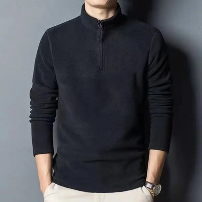 Fleece Quarter Zip Polo