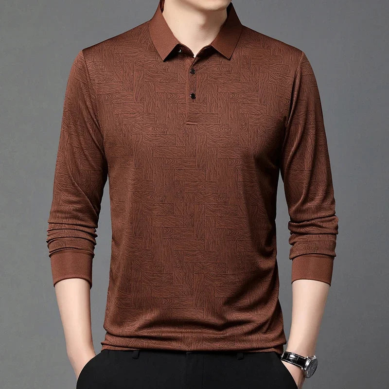 Wood Print Polo