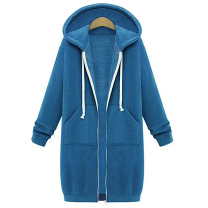 Longline Zip Hoodie