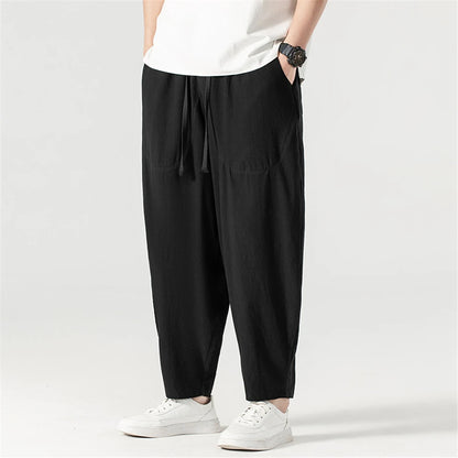 Cotton Linen Baggy Pants