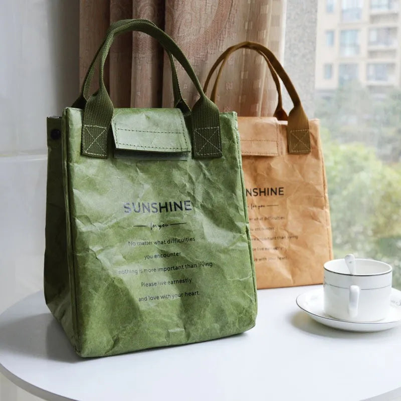 Insulated Paper Lunch Bag