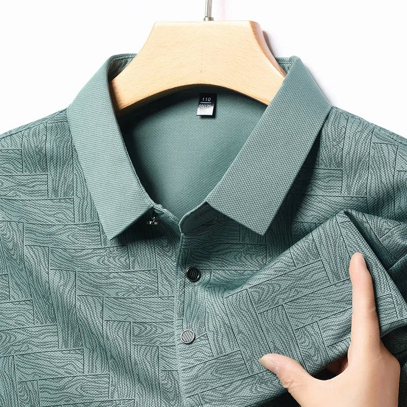 Wood Print Polo