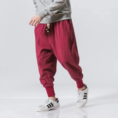 Cotton Harem Pants
