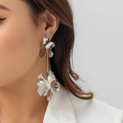 Flower Pendant Earrings