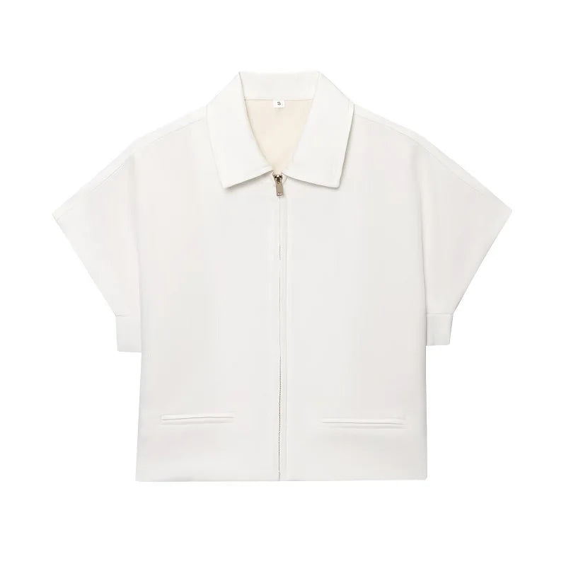 Cropped Short Sleeve Jacket