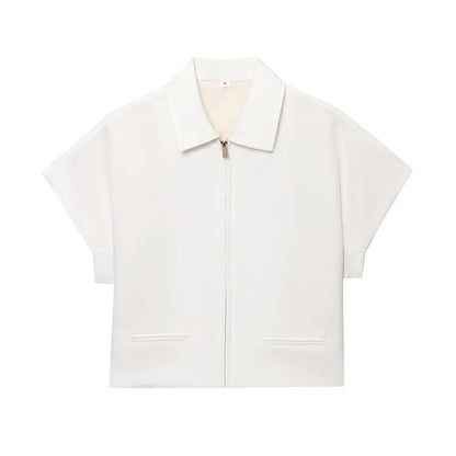 Cropped Short Sleeve Jacket