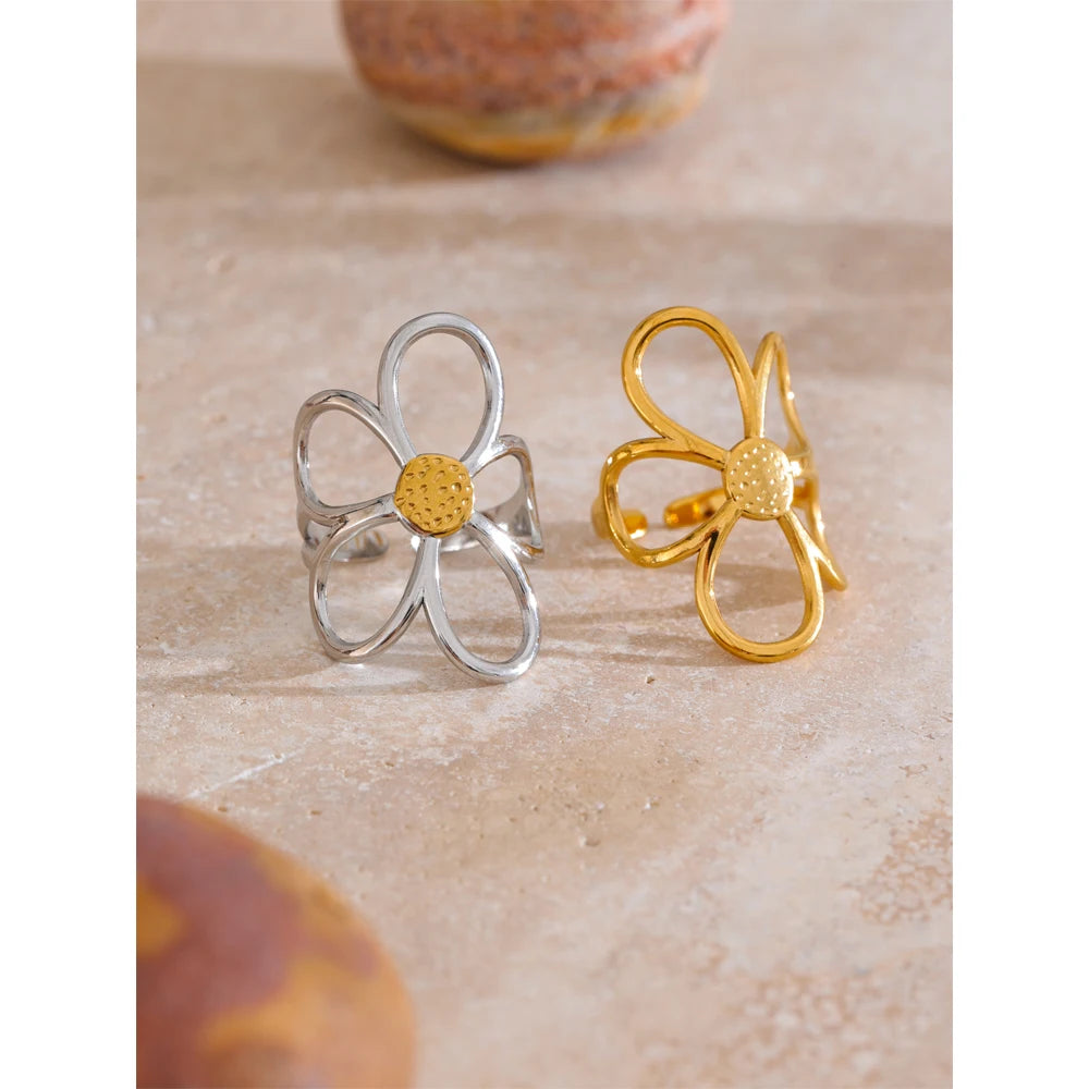 Adjustable Flower Ring