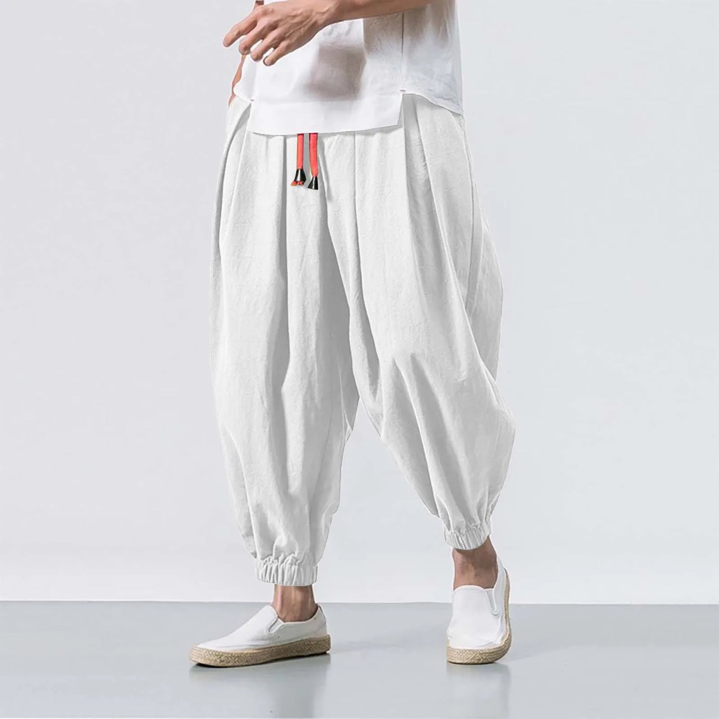 Cotton Harem Pants