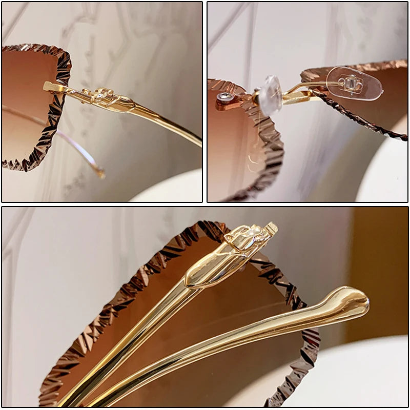 Ruffled-edge cut Lenses
