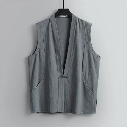 Tang frog-knot closure Vest