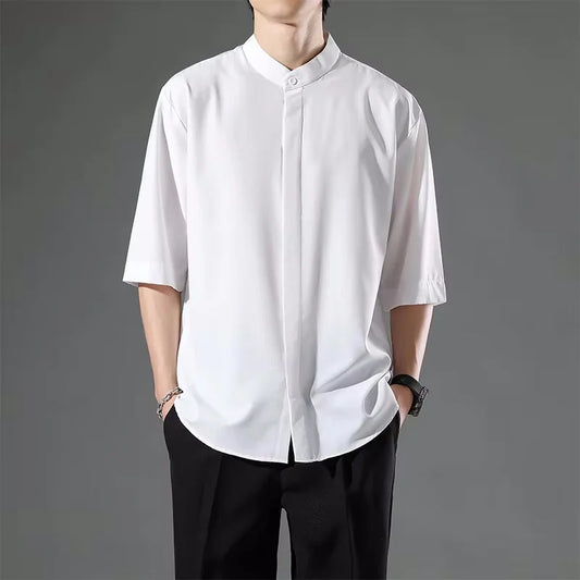 Mandarin Collar Shirt
