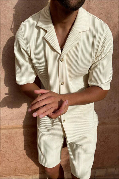 Two-piece Pleated Set