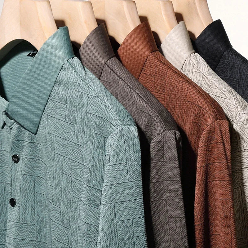 Wood Print Polo