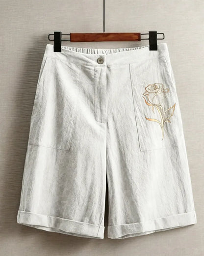 Linen Rose Shorts