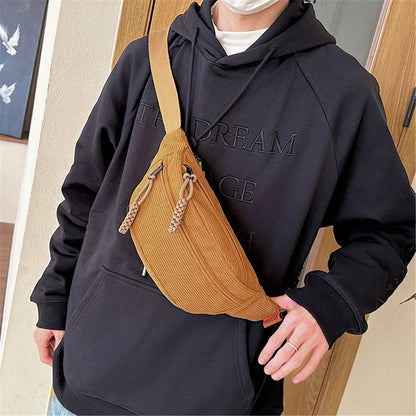 Belt Corduroy Bag